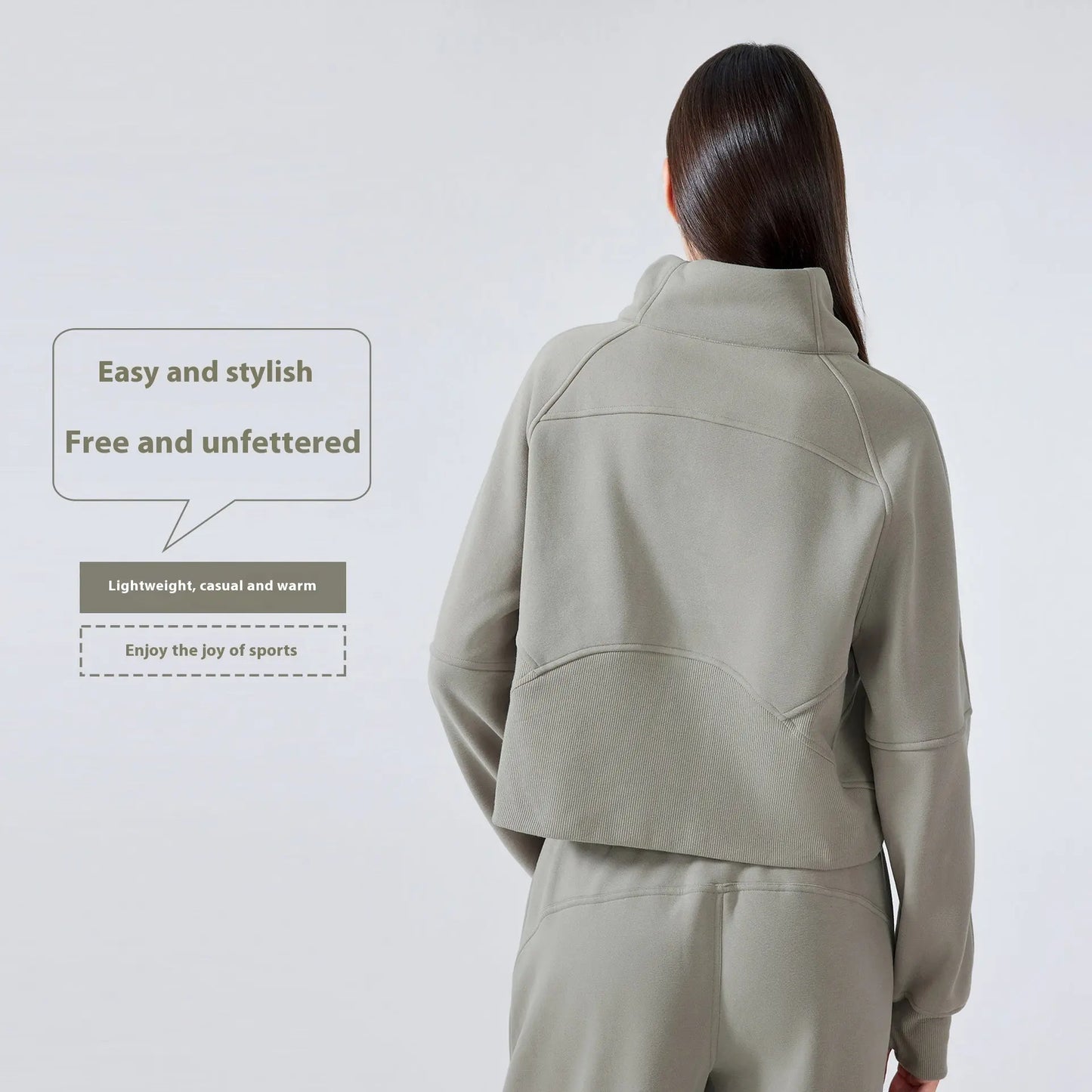 Outer Wear Thermal Fleece Thickening Exercise Sweater jacket CJWY1912078