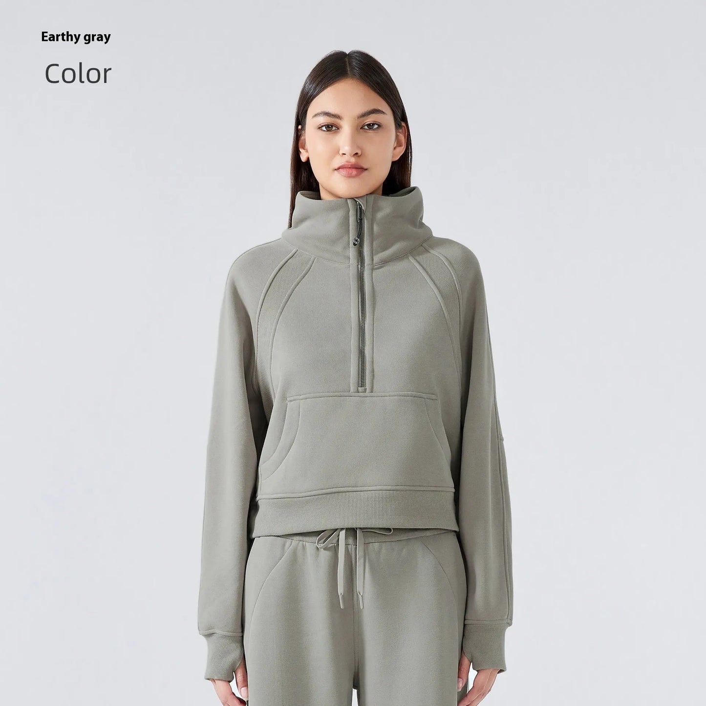 Outer Wear Thermal Fleece Thickening Exercise Sweater jacket CJWY1912078