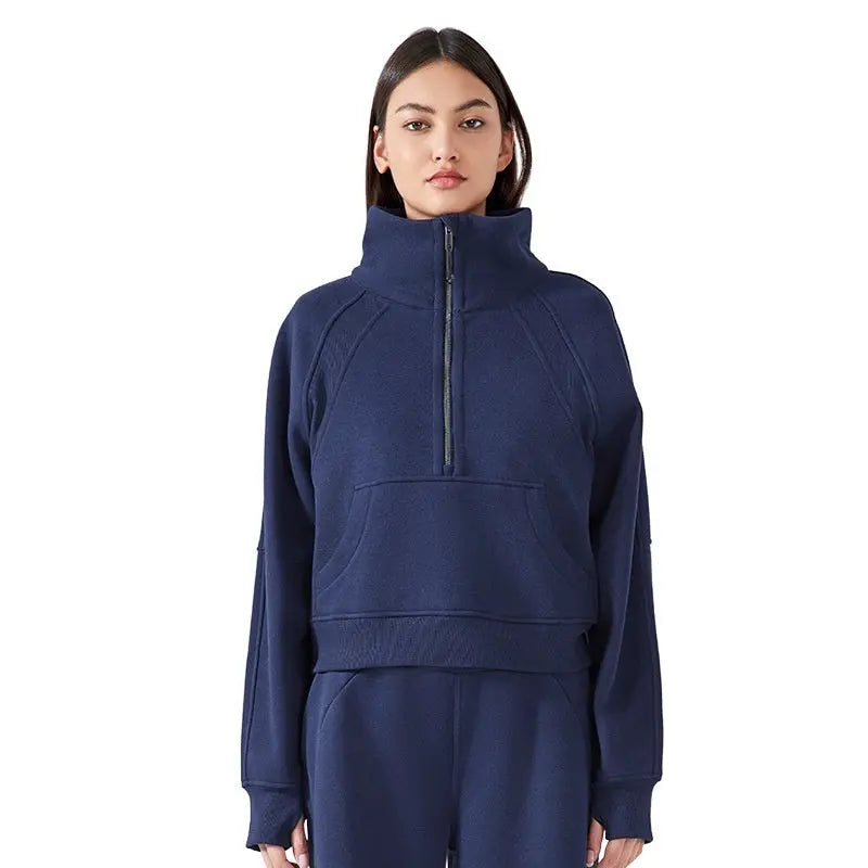 Outer Wear Thermal Fleece Thickening Exercise Sweater jacket CJWY1912078