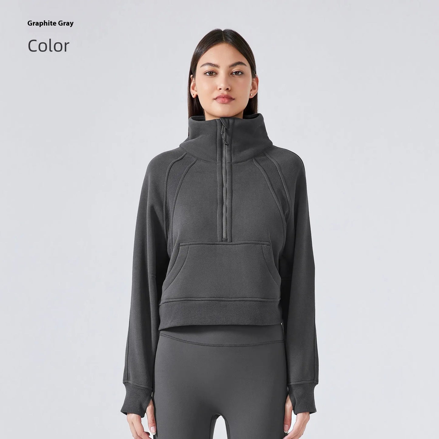 Outer Wear Thermal Fleece Thickening Exercise Sweater jacket CJWY1912078