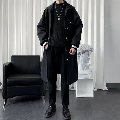 Men's Mid-length Temperament Overknee Overcoat CJWY1912078