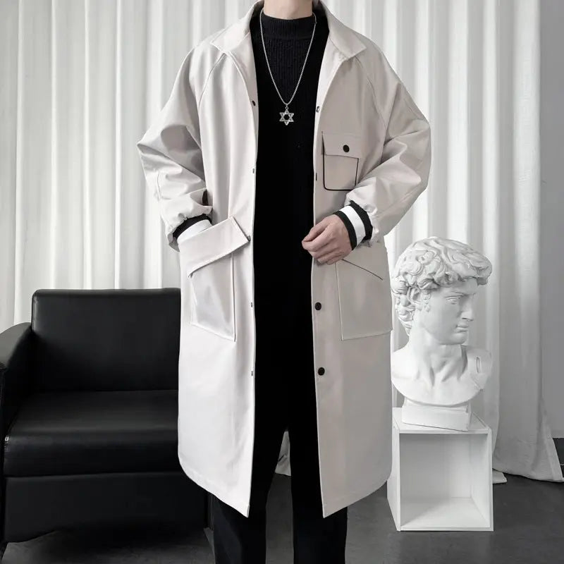 Men's Mid-length Temperament Overknee Overcoat CJWY1912078