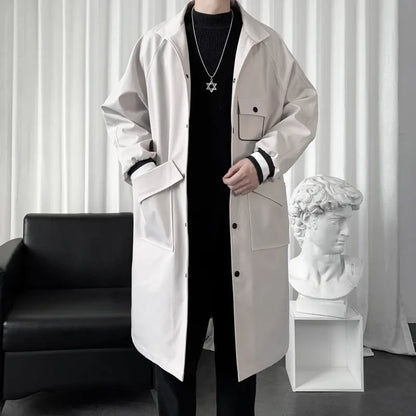 Men's Mid-length Temperament Overknee Overcoat CJWY1912078