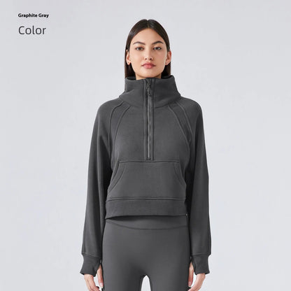Outer Wear Thermal Fleece Thickening Exercise Sweater jacket CJWY1912078